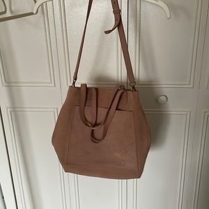 Madewell 100% leather suede medium transport tote